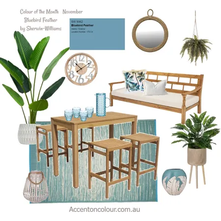 Outdoor Entertaining with Teal Interior Design Mood Board by Accent on Colour on Style Sourcebook