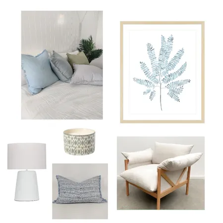 Blue guest room Interior Design Mood Board by Cabin+Co Living on Style Sourcebook