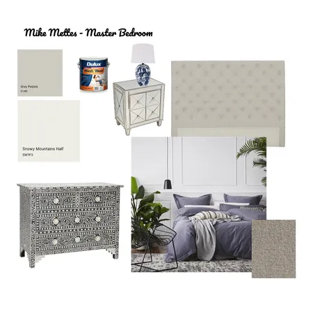Mike Mettes Master Bedroom Interior Design Mood Board by LesleyTennant on Style Sourcebook