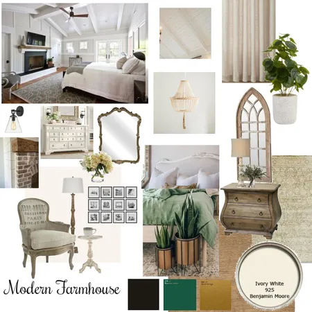Farmhouse bedroom Interior Design Mood Board by Kimberly Payne on Style Sourcebook