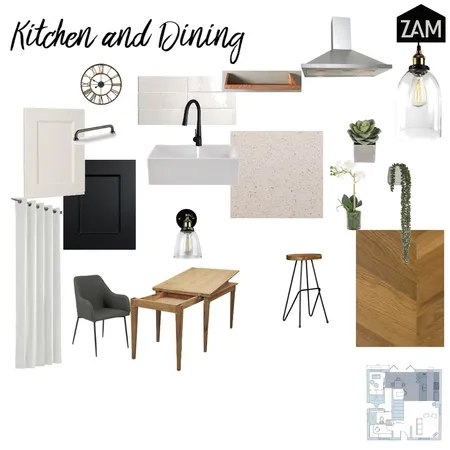 Module 9 Kitchen Interior Design Mood Board by ZAMinteriors on Style Sourcebook