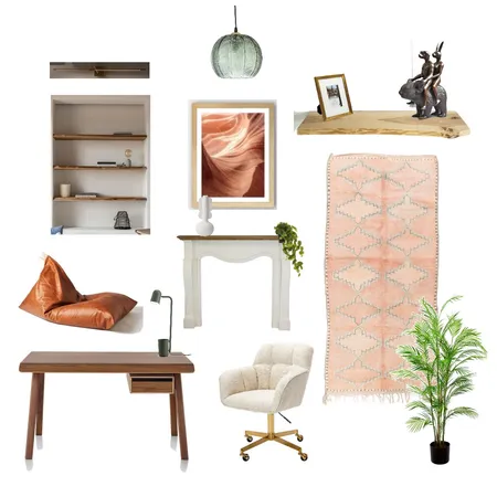 Moroccan Contemp Study Interior Design Mood Board by stephanient on Style Sourcebook