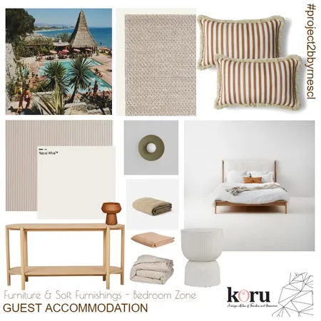 Guest Accommodation - Furniture & Soft Furnishings - Bedroom Zone Interior Design Mood Board by bronteskaines on Style Sourcebook