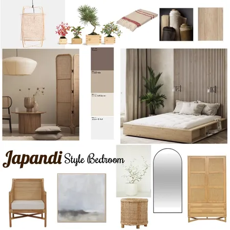 Japandi style bedroom Interior Design Mood Board by Anastasiia Kosiuk on Style Sourcebook