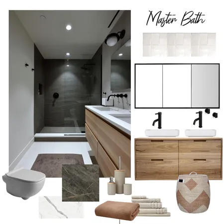 Ilke Master Bath Interior Design Mood Board by LejlaThome on Style Sourcebook