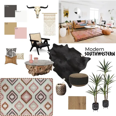 Modern Southwestern Interior Design Mood Board by Alison_Stone on Style Sourcebook