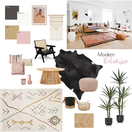 Modern Bohemian Interior Design Mood Board by Alison_Stone on Style Sourcebook