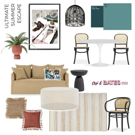 Ultimates Summer Escape Interior Design Mood Board by msmbates on Style Sourcebook