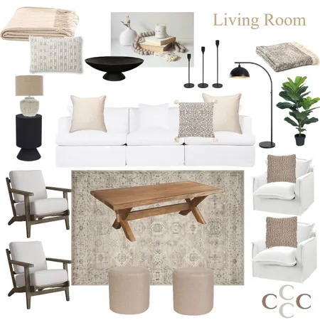 Kirby - Living Room Option 1 Interior Design Mood Board by Sarah Beairsto on Style Sourcebook
