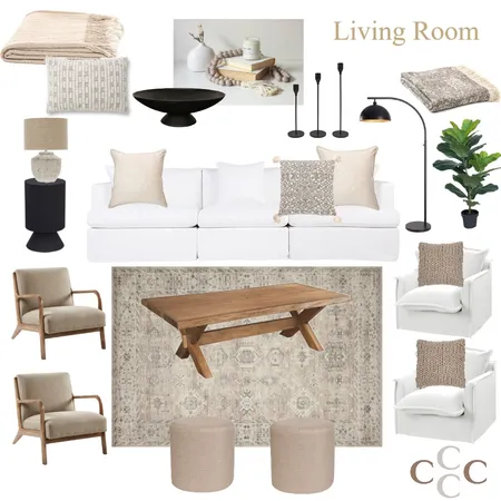 Kirby - Living Room Option 1 Interior Design Mood Board by Sarah Beairsto on Style Sourcebook