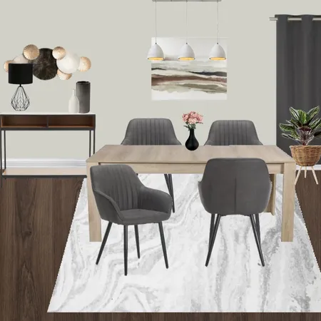 D2 - DINING ROOM MODERN NEUTRAL GREY & BROWN Interior Design Mood Board by Taryn on Style Sourcebook