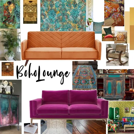 Boho Lounge Interior Design Mood Board by kellyk on Style Sourcebook