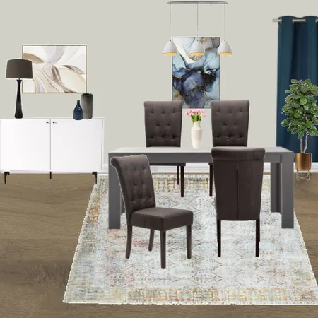 D4 - DINING ROOM TRANSITIONAL BLUE Interior Design Mood Board by Taryn on Style Sourcebook