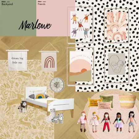 Marlowe's Room Interior Design Mood Board by A on Style Sourcebook