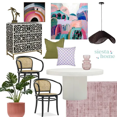 colourful dining room Interior Design Mood Board by Siesta Home on Style Sourcebook