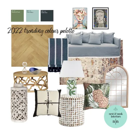 2022 colour palette for living room Interior Design Mood Board by batool on Style Sourcebook
