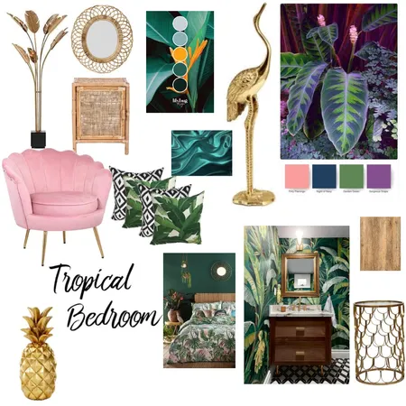 Tropical Beach house bedroom Interior Design Mood Board by morganmdesign on Style Sourcebook