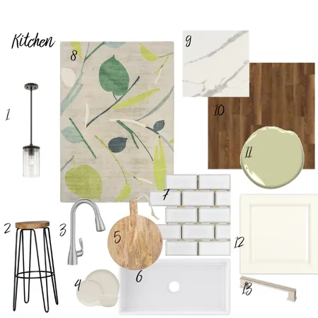 Module 9 Kitchen Sample Board Interior Design Mood Board by Jessica on Style Sourcebook