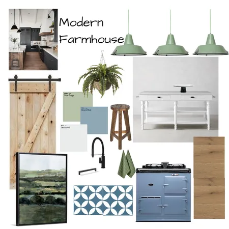 Modern Farmhouse Interior Design Mood Board by Michelle Burns on Style Sourcebook
