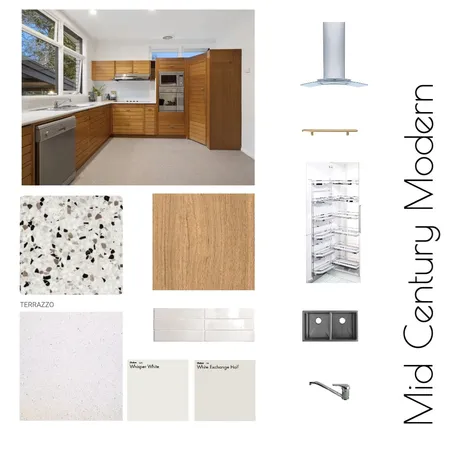Mid century modern kitchen Interior Design Mood Board by Cocoon_me on Style Sourcebook