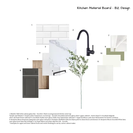 Module11KitchenMaterial Board.A2 Interior Design Mood Board by beata zwolan on Style Sourcebook