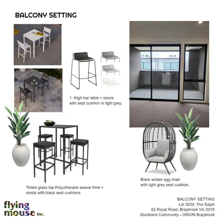 Salph: Balcony setting Interior Design Mood Board by Flyingmouse inc on Style Sourcebook