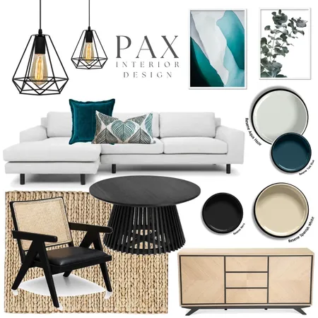 Natural and Teal Interior Design Mood Board by PAX Interior Design on Style Sourcebook