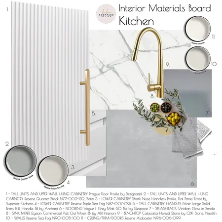 Material Board - Kitchen Interior Design Mood Board by Helen Sheppard on Style Sourcebook