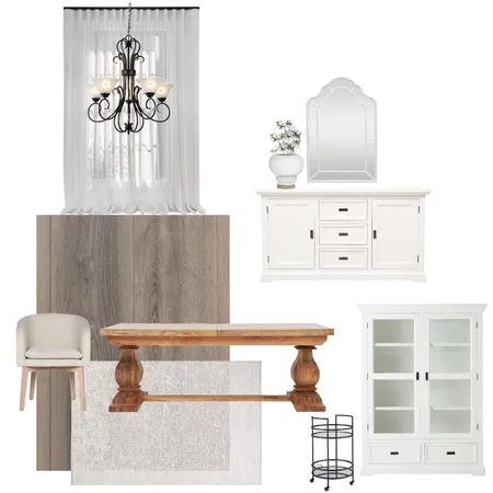 Hamptons formal dining Interior Design Mood Board by lushbykatemaree on Style Sourcebook