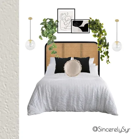 @sincerelysyr - monochrome bedroom Interior Design Mood Board by SincerelySyr on Style Sourcebook