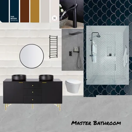 IIKe Master bathroom Interior Design Mood Board by sandradasilva on Style Sourcebook