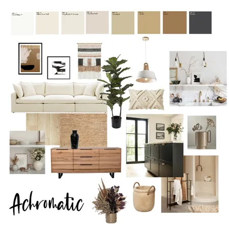 Achromatic Interior Design Mood Board by Emmy457 on Style Sourcebook