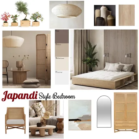 Japandi style bedroom Interior Design Mood Board by Anastasiia Kosiuk on Style Sourcebook