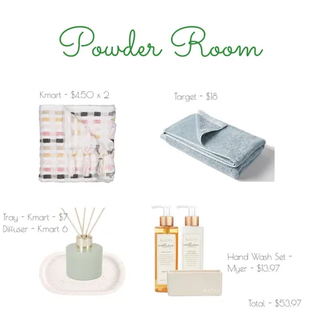 Curnow Powder Room Interior Design Mood Board by ESalinas on Style Sourcebook