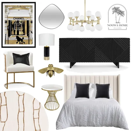 Beyonce Bedroom Interior Design Mood Board by Noosa Home Interiors on Style Sourcebook