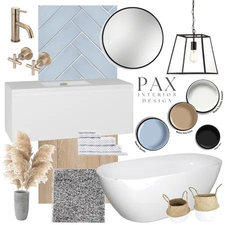 Sleek Scandi Bathroom Interior Design Mood Board by PAX Interior Design on Style Sourcebook