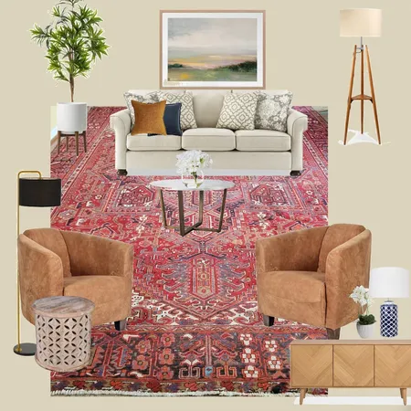 living room heriz Interior Design Mood Board by Jaleh on Style Sourcebook