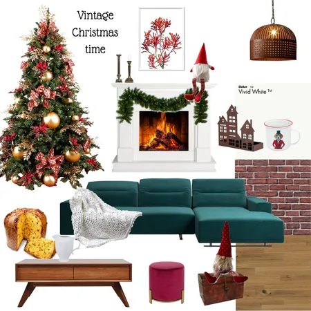 Vintage Christmas Time Interior Design Mood Board by Alessia Malara on Style Sourcebook