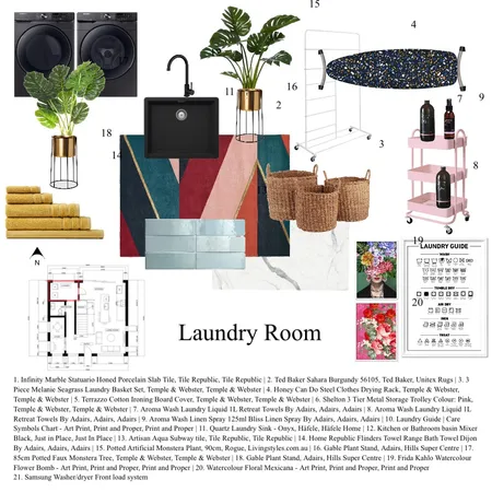 Laundry Moodboard Interior Design Mood Board by ShaHAUS on Style Sourcebook