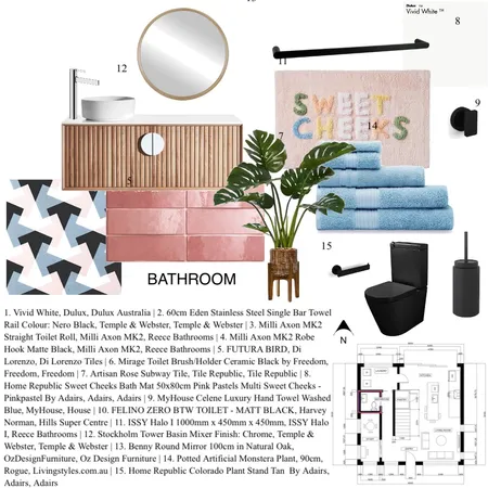 Bathroom Moodboard Interior Design Mood Board by ShaHAUS on Style Sourcebook