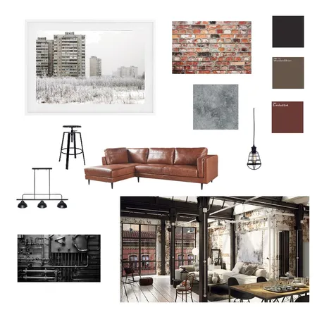 Industrial Interior Design Mood Board by JaninaLeona on Style Sourcebook