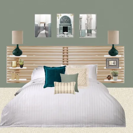 Julie Herbain bed 2 green with pictures Interior Design Mood Board by Laurenboyes on Style Sourcebook