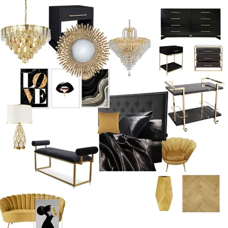 Hollywood Glam Interior Design Mood Board by sunset_rose on Style Sourcebook