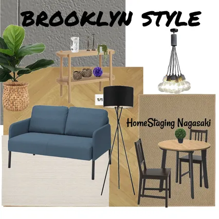 Brooklyn styled living room Interior Design Mood Board by Homestaging Nagasaki on Style Sourcebook