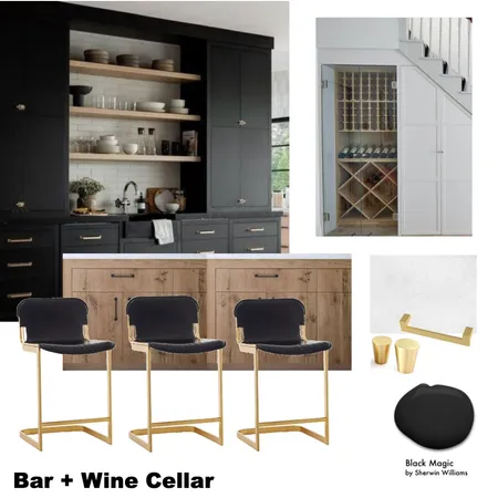 Bar + Wine Cellar #1 Interior Design Mood Board by shelby buis on Style Sourcebook