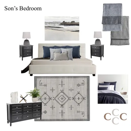 Vass Valoo - Son’s Bedroom Interior Design Mood Board by CC Interiors on Style Sourcebook