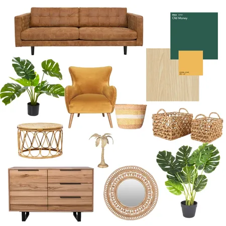 Green & Gold Interior Design Mood Board by leoniemarsman on Style Sourcebook