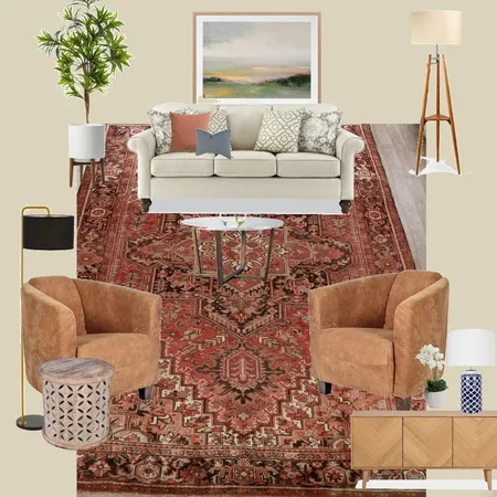 living room heriz Interior Design Mood Board by Jaleh on Style Sourcebook