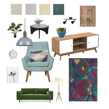 Mood Board Retro Interior Design Mood Board by CARLOS on Style Sourcebook