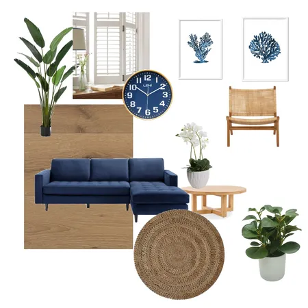 Coastal Lounge Room Interior Design Mood Board by Sronnock on Style Sourcebook